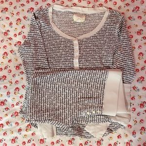 Victoria’s Secret Thermal Pajama Set Size Small